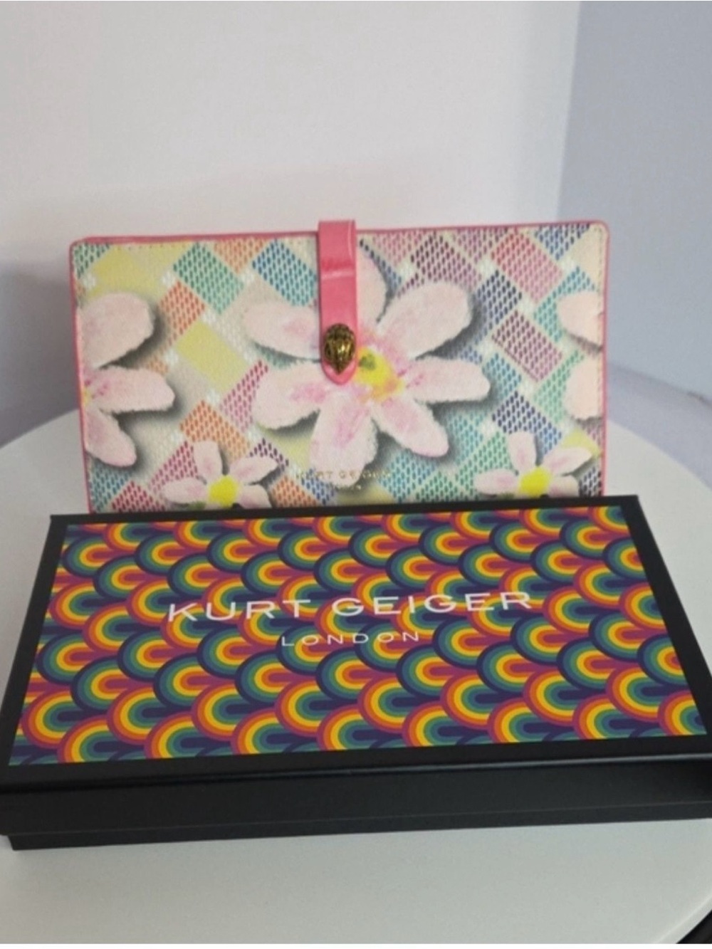 Kurt Geiger London flora camden soft wallet with box NWT